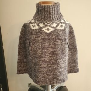 Toddler Girls Poncho Sweater